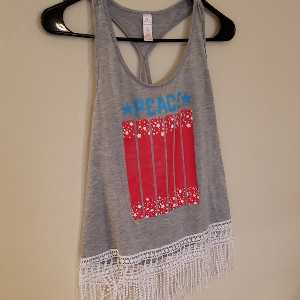 RACERBACK PATRIOTIC TANK TOP